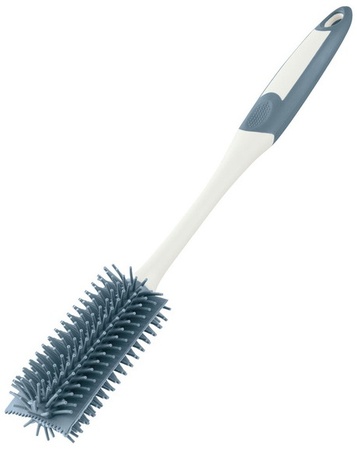 EASY HOME Scrub Brush or Silicone Sponge - Bot Brush - Blue