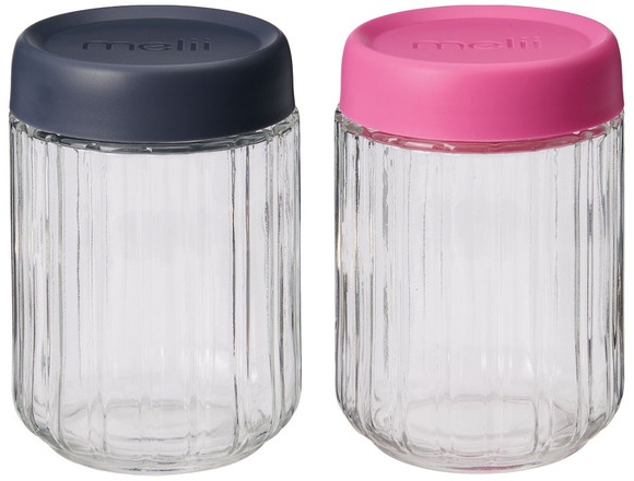 Melii Fluted Glass - Pink/Orange