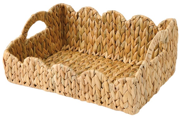 KIRKTON HOUSE Scalloped Woven Basket - Large -