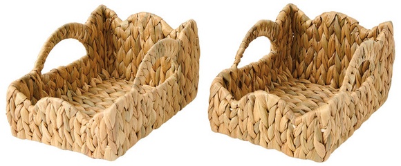 KIRKTON HOUSE Scalloped Woven Basket - Small -