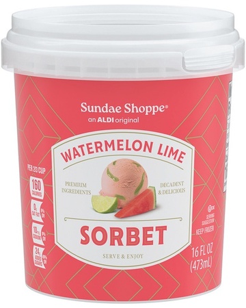 Sundae Shoppe Limoncelo Strwbry Sorbet - Watermelon Lime