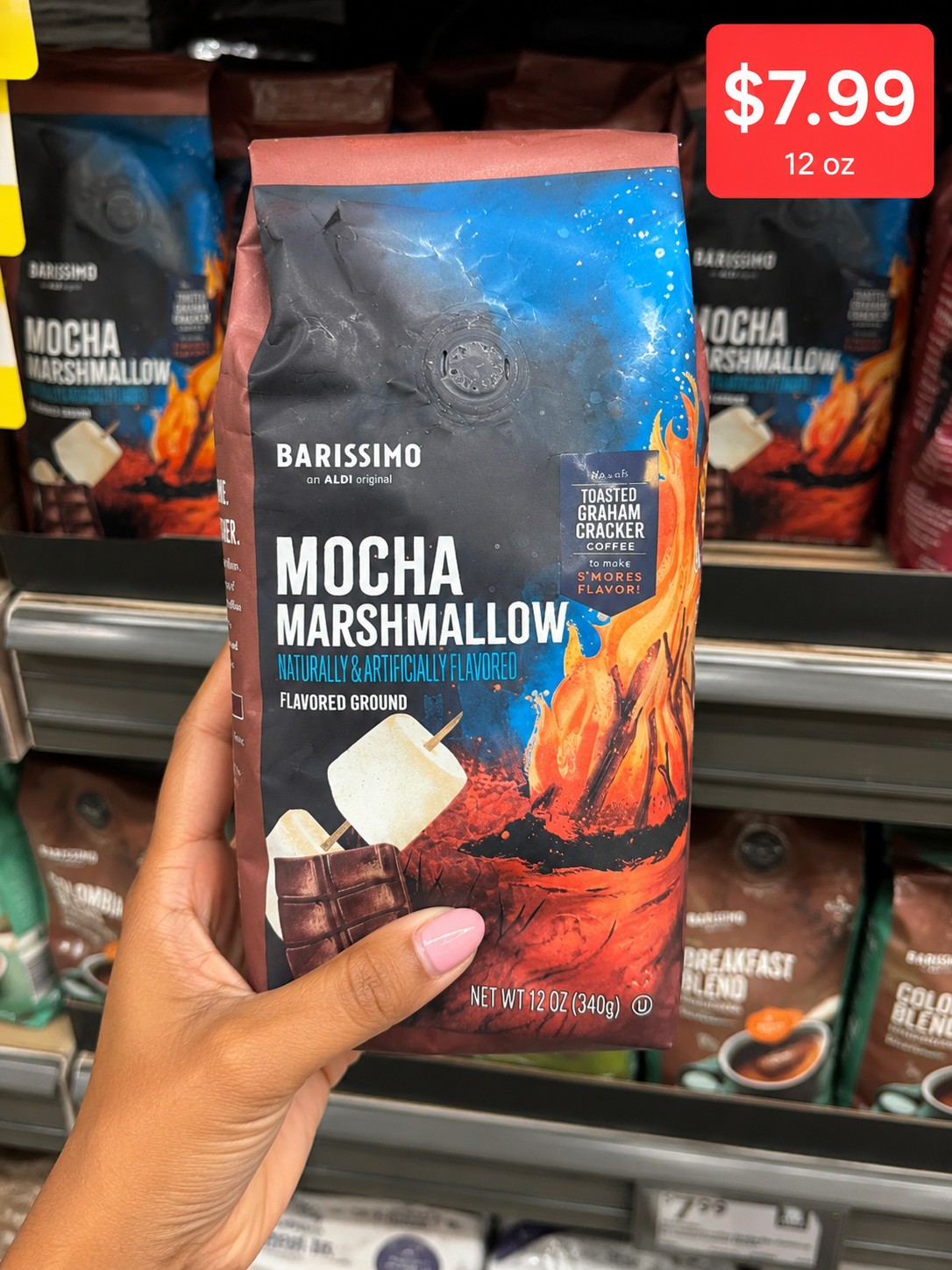 BARISSIMO MOCHA MARSHMALLOW FLAVORED GROUND COFFEE