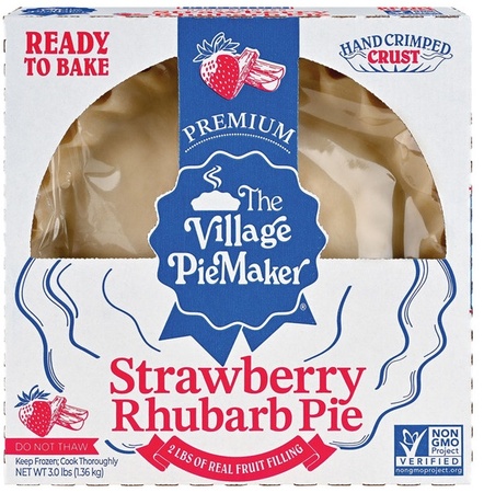 The Village Pie maker Premium Apple Pie - Strawberry Rhubarb