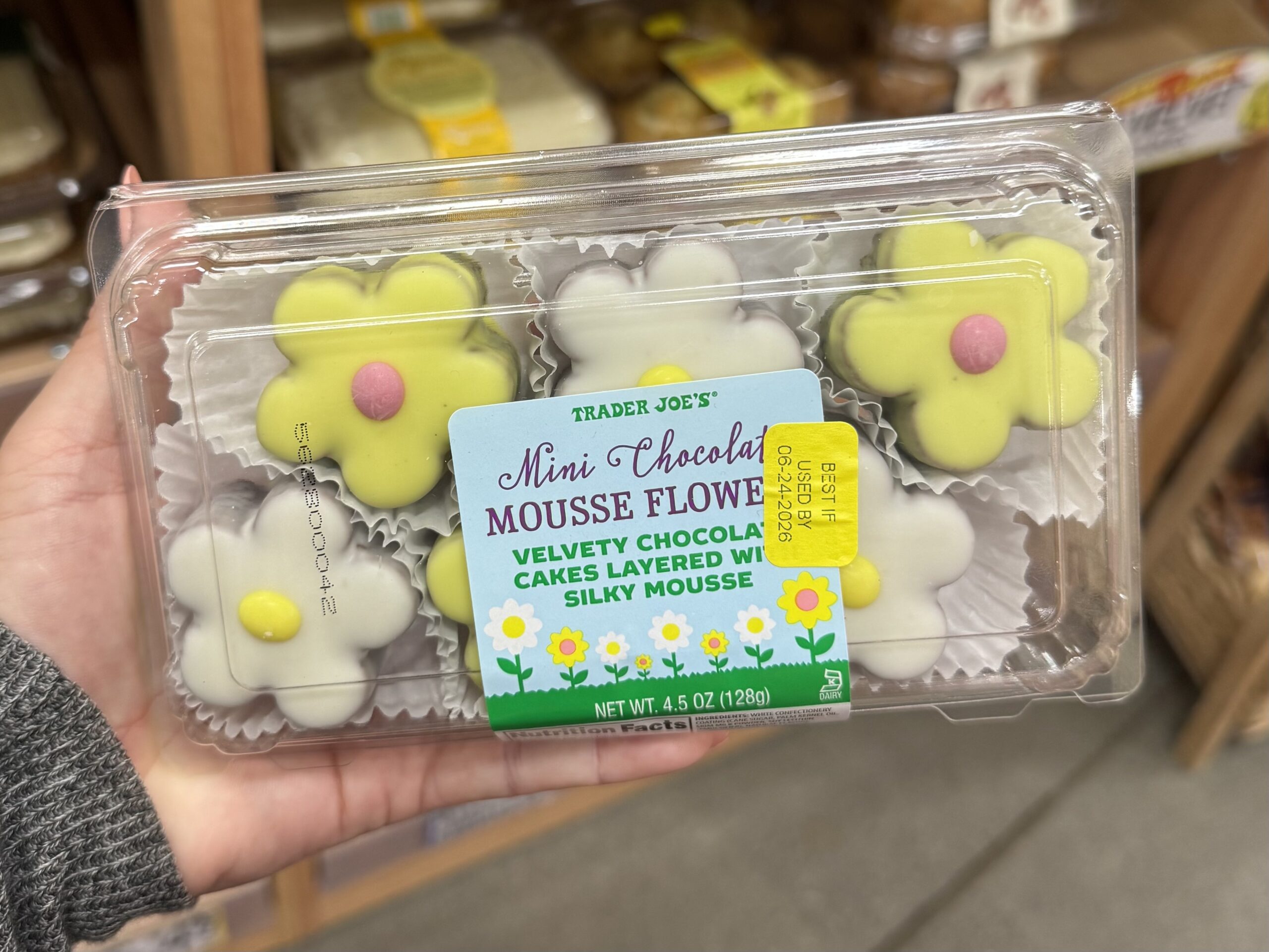 Mini Chocolate Mousse Flowers - in store