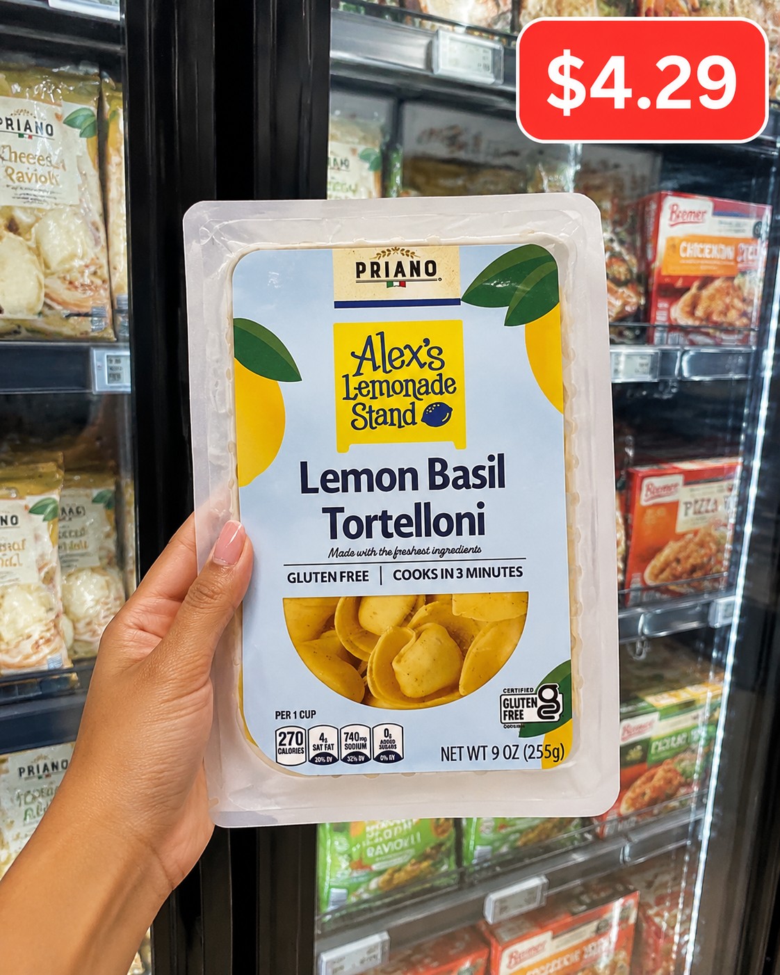 PRIANO Alex's Lemonade Stand Lemon Basil Tortelloni