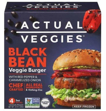 Actual Veggies Veggie Burger