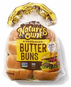 Nature's Own Hamburger Buns