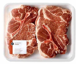 Publix Pork Shoulder Blade Steaks, Bone-In, Cut Thick for the Grill
