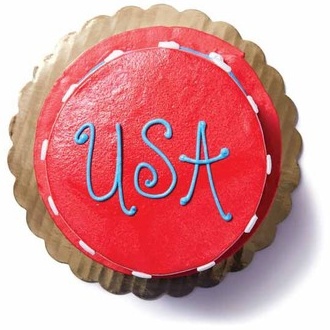 Mini Patriotic Hat Vanilla Buttercream Cake