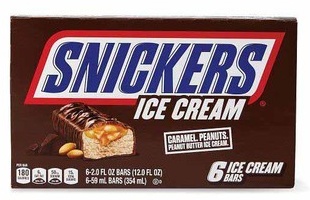 Snickers or Twix Ice Cream Bars or Talenti Gelato or Sorbetto
