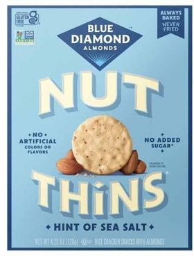 Blue Diamond Nut-Thins Rice Cracker Snacks