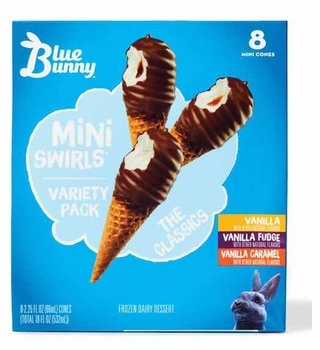 Blue Bunny Mini Swirls Dairy Frozen Dessert