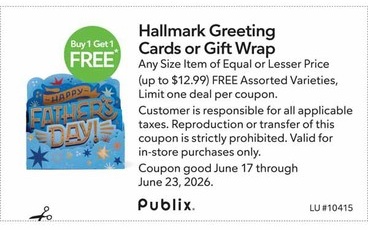 Free item of equal or lesser price. Any Size Item of Equal or Lesser Price (up to $12.99) FREE Assorted Varieties