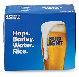15-Pack Budweiser or Bud Light Beer