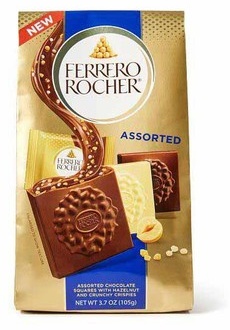 Ferrero Rocher Chocolate or Caramel Hazelnut Squares