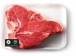 Porterhouse or T-Bone Steaks