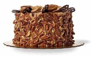 Caramel Pecan Crunch Decadent Cake