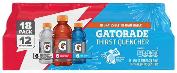 Gatorade 12oz 18pk -