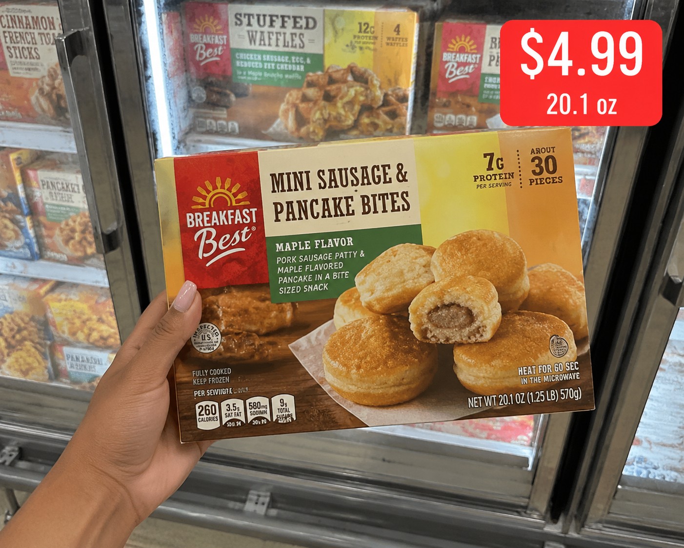 BREAKFAST BEST MINI SAUSAGE & PANCAKE BITES