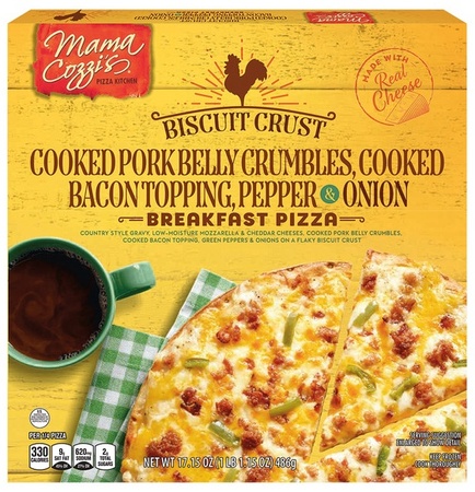 Mama Cozzi's Pizza Kitchen Biscuit Crust Sausage Bacon Peppers and Onion Pizza -