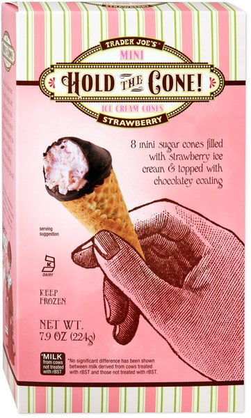 Strawberry Mini Cones at Trader Joe's