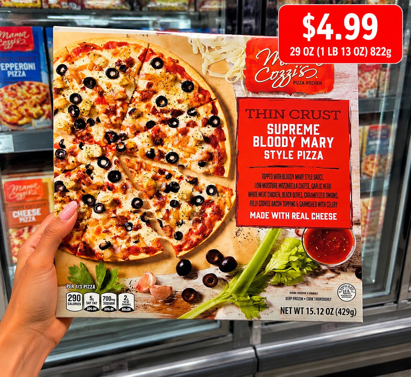 Mama Cozzi's Pizza Kitchen Cheese Stuffed Crust Buffalo Style Chicken Pizza