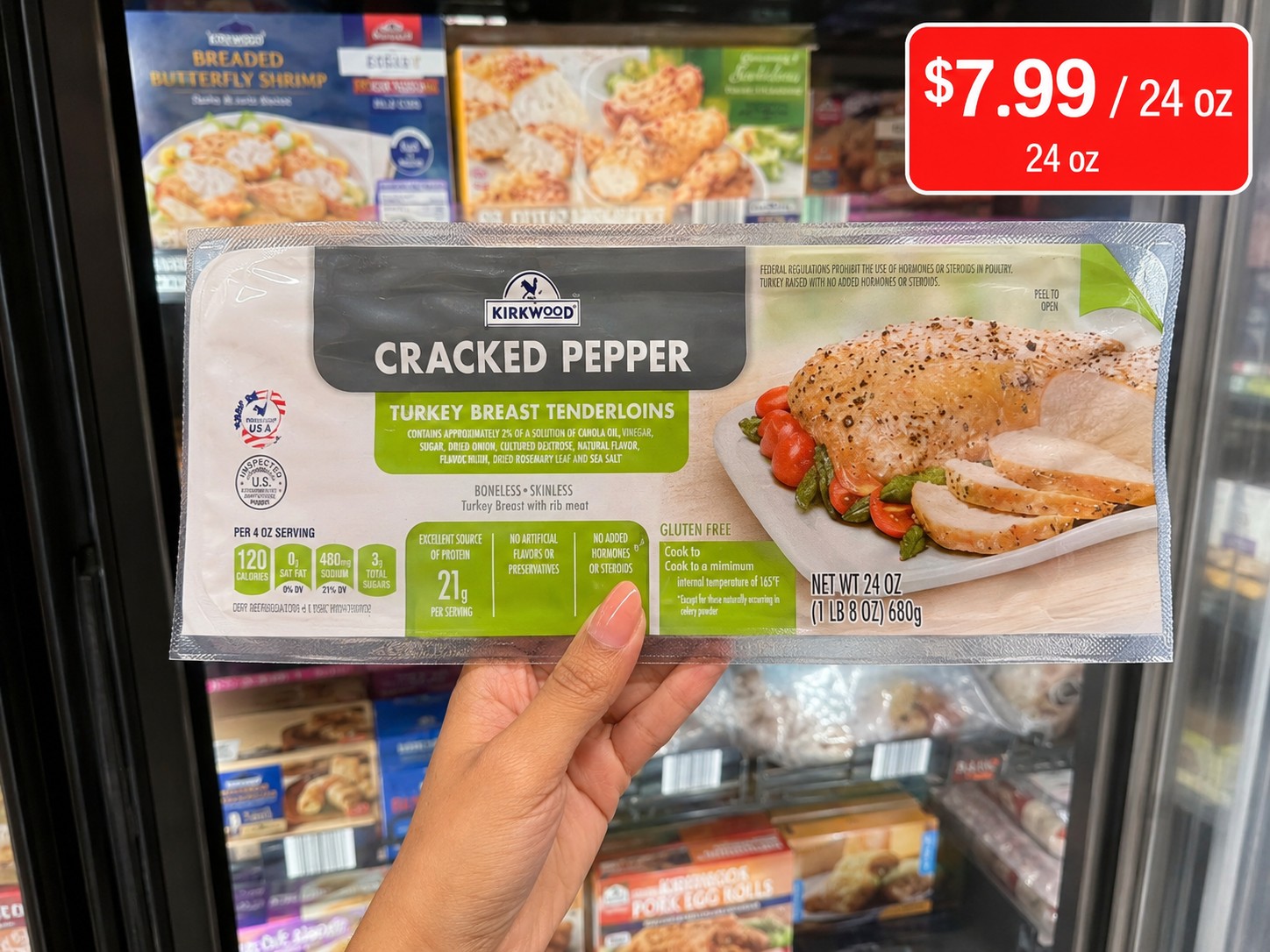 KIRKWOOD CRACKED PEPPER TURKEY BREAST TENDERLOINS