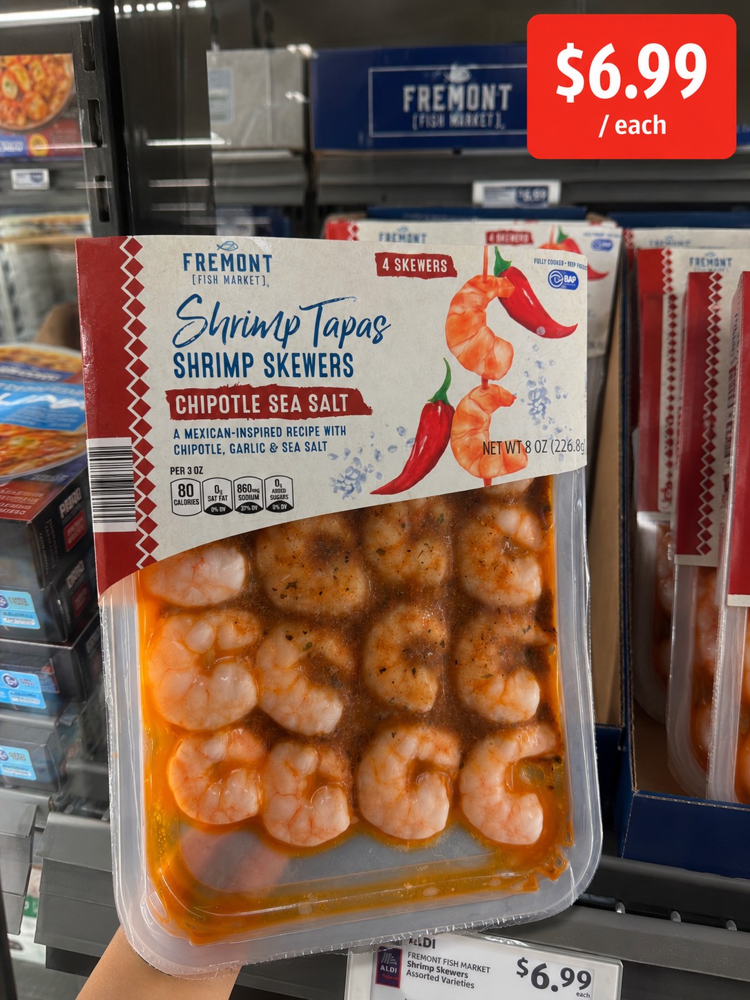 FREMONT FISH MARKET Shrimp Tapas SHRIMP SKEWERS CHIPOTLE SEA SALT
