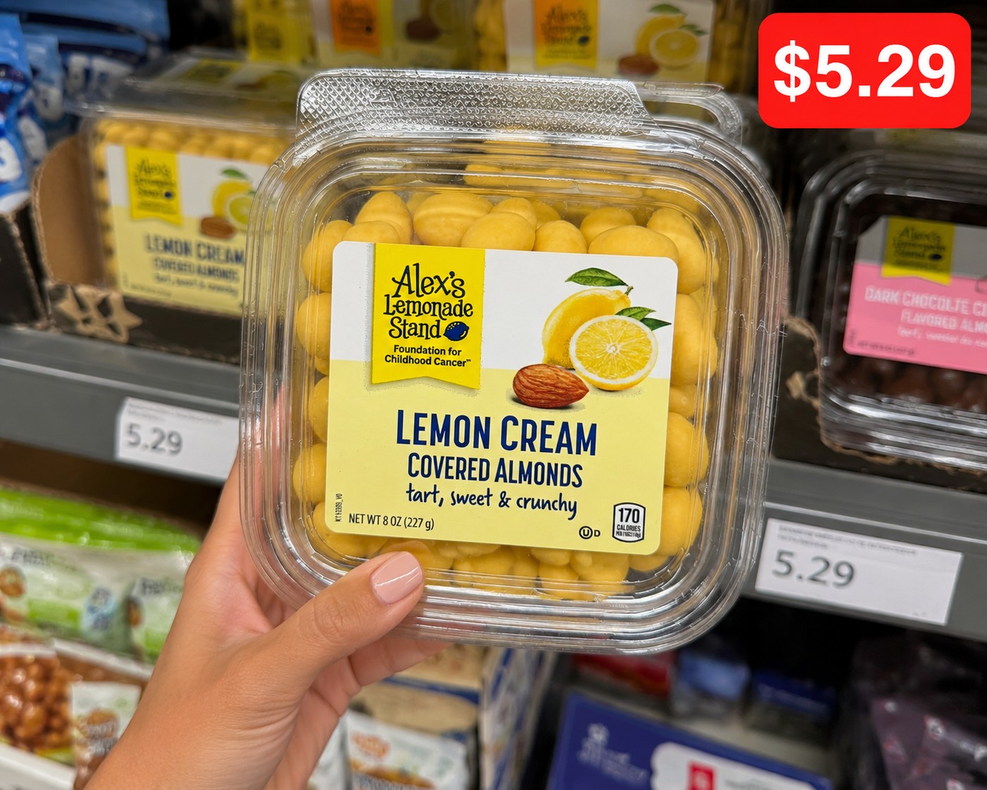 Alex's Lemonade Stand Lemon Cream Covered Almonds