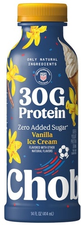 Chobani 30G Protein Vanilla Ice Cream Greek Yogurt Drink -