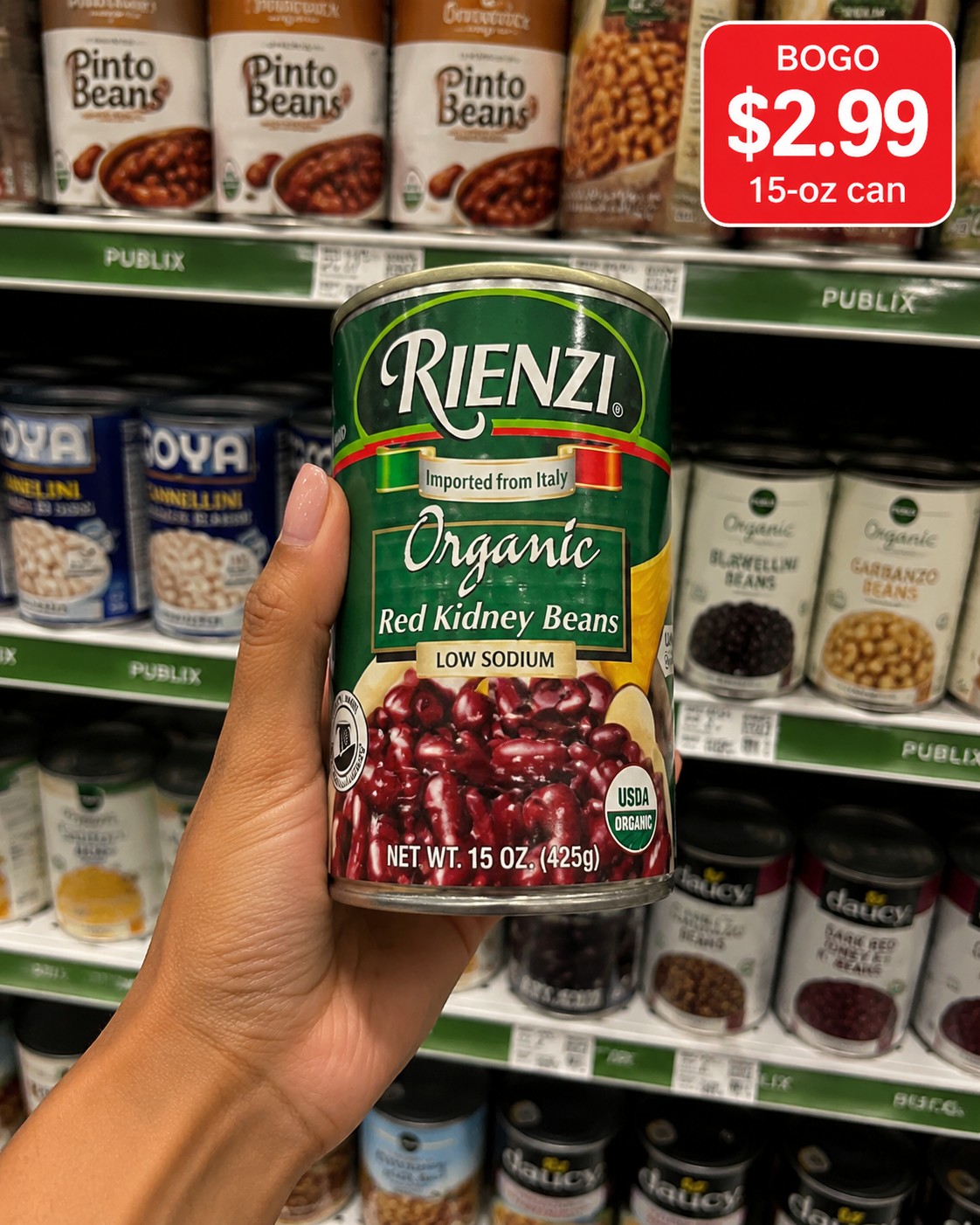 RIENZI Organic Red Kidney Beans Low Sodium