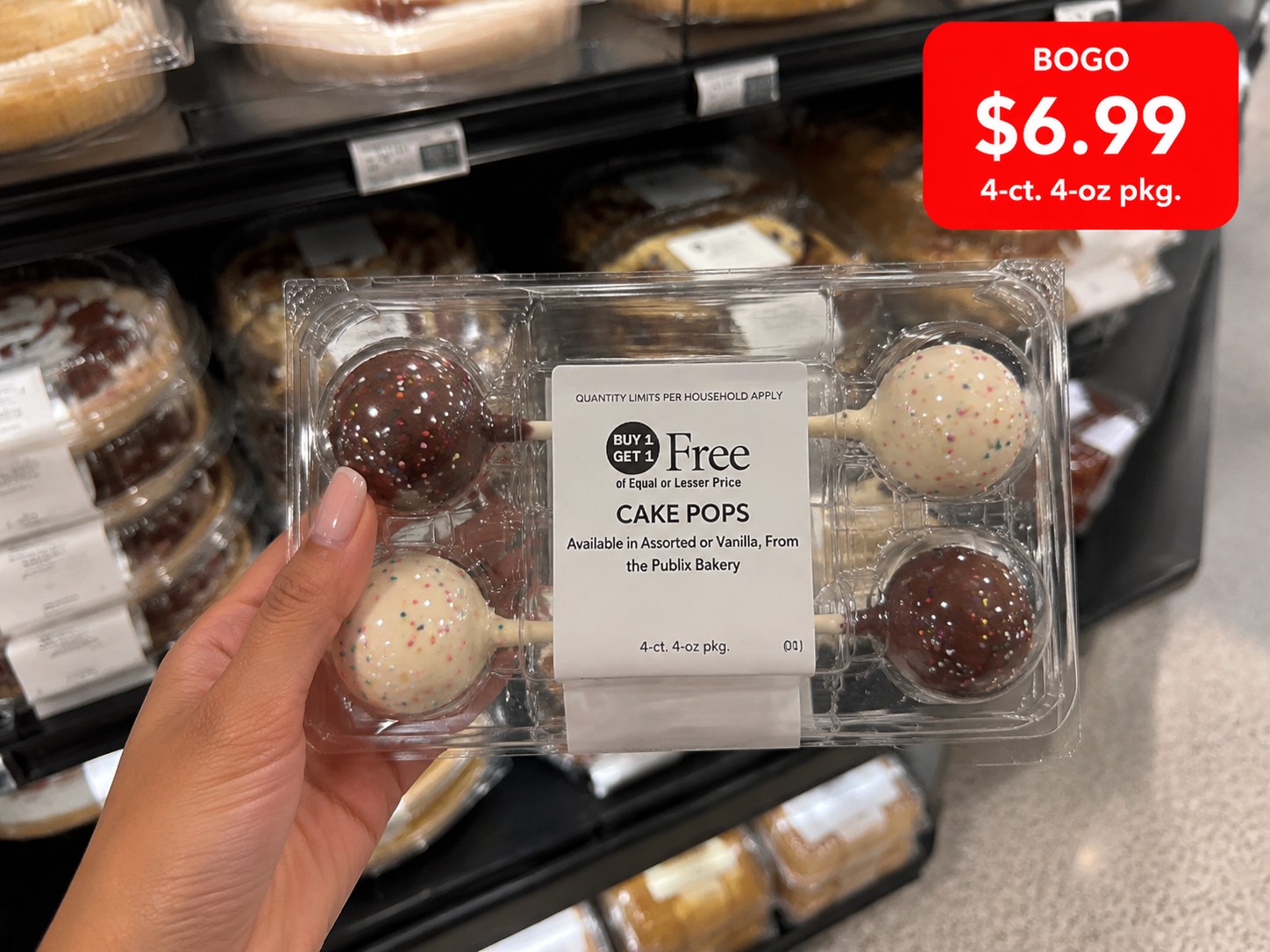 CAKE POPS Available in Assorted or Vanilla, From the Publix Bakery