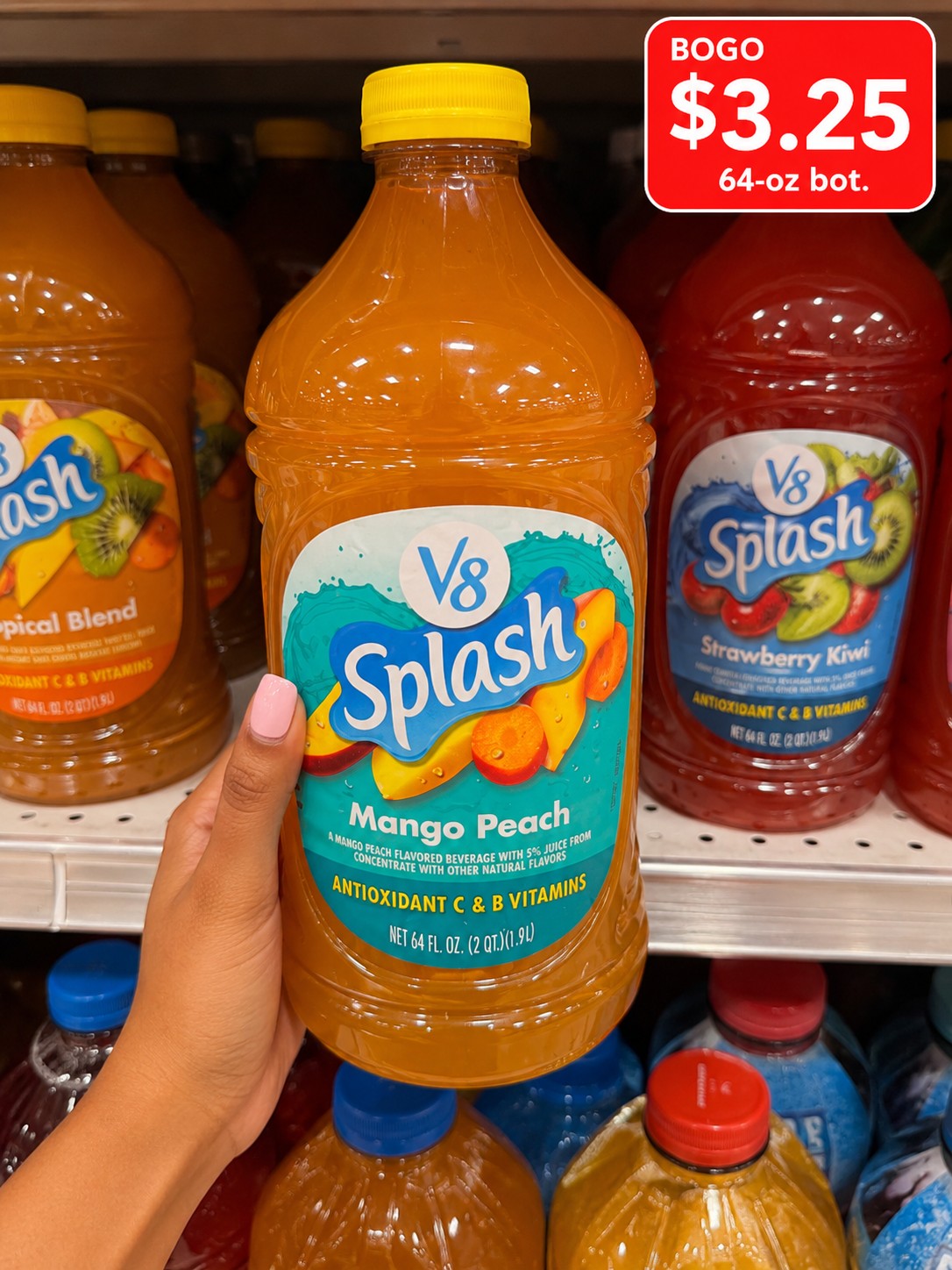 V8 SPLASH BEVERAGE Or Juice or Drink