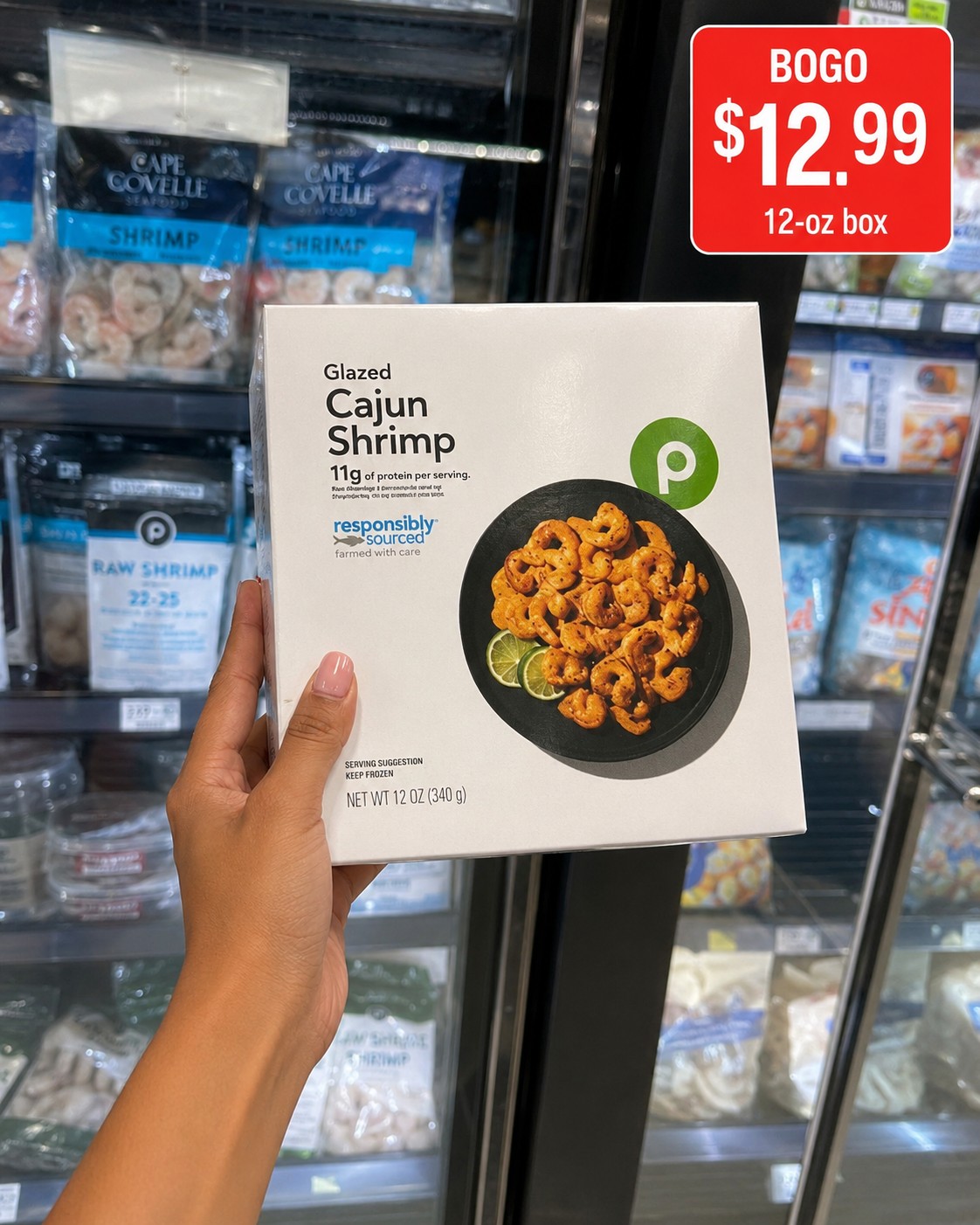 PUBLIX SHRIMP SCAMPI Or Coconut or Cajun Shrimp, or Panko Butterfly Shrimp