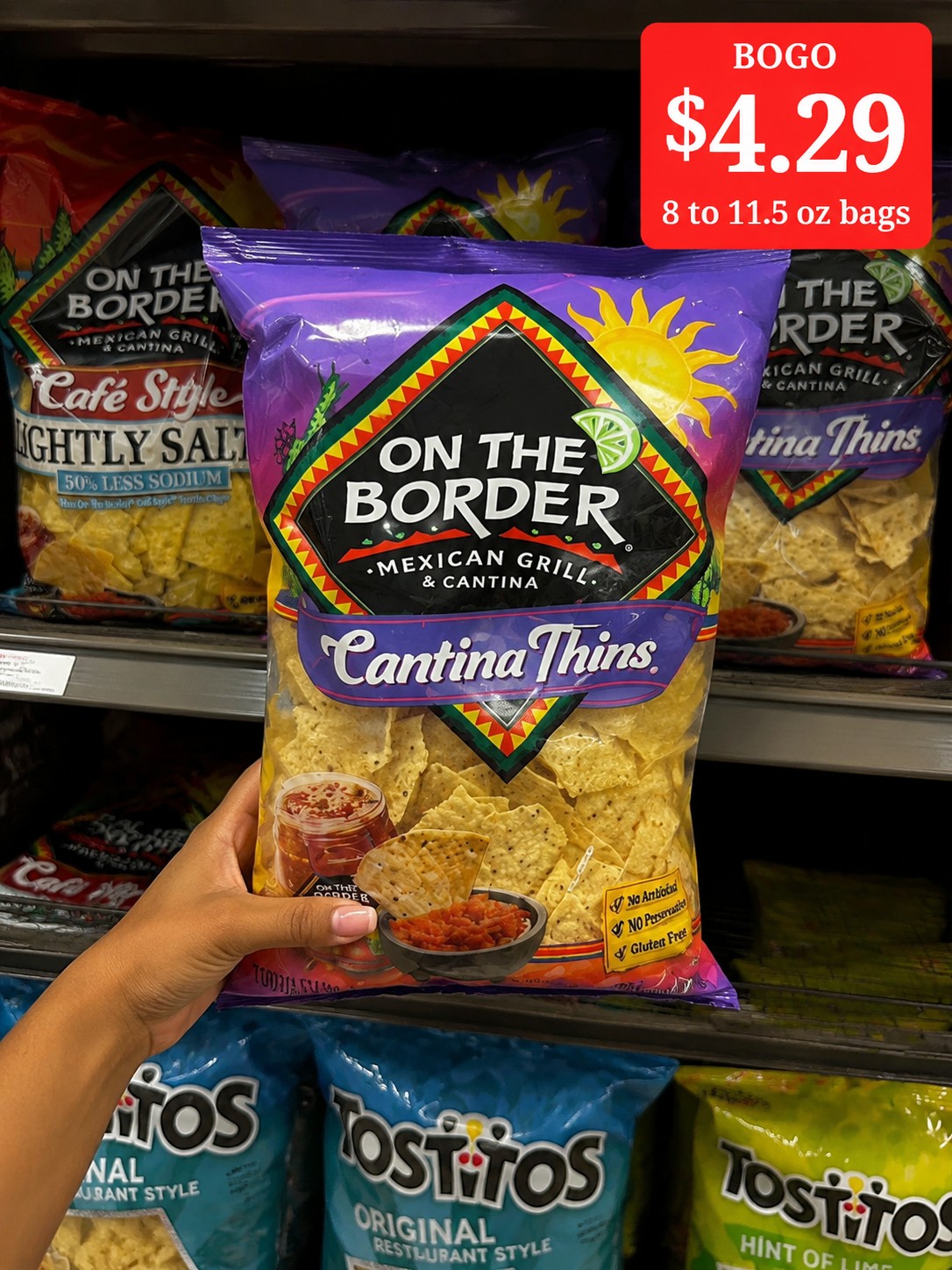 On The Border Tortilla Chips