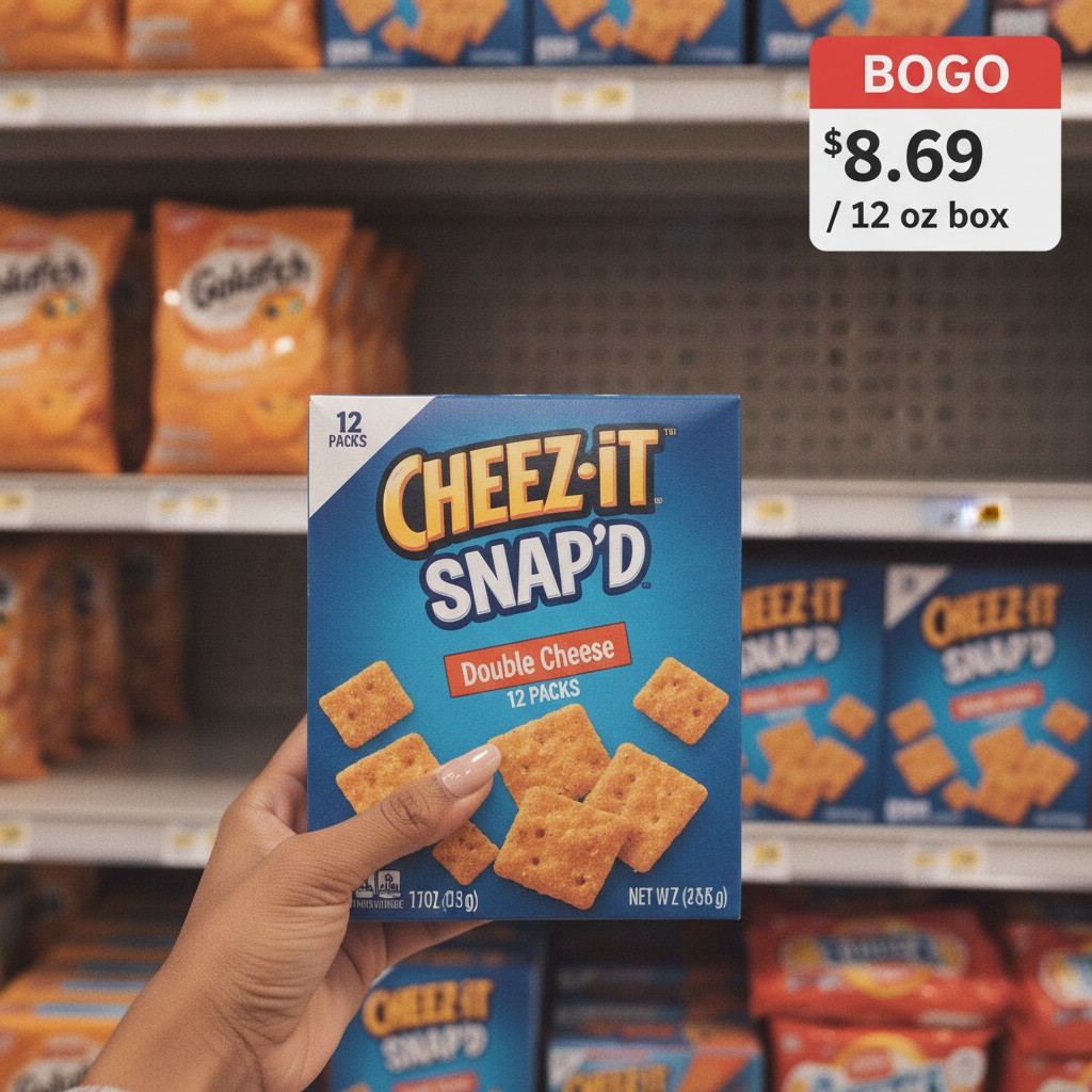 CHEEZ-IT SNAP'D Double Cheese 12 PACKS