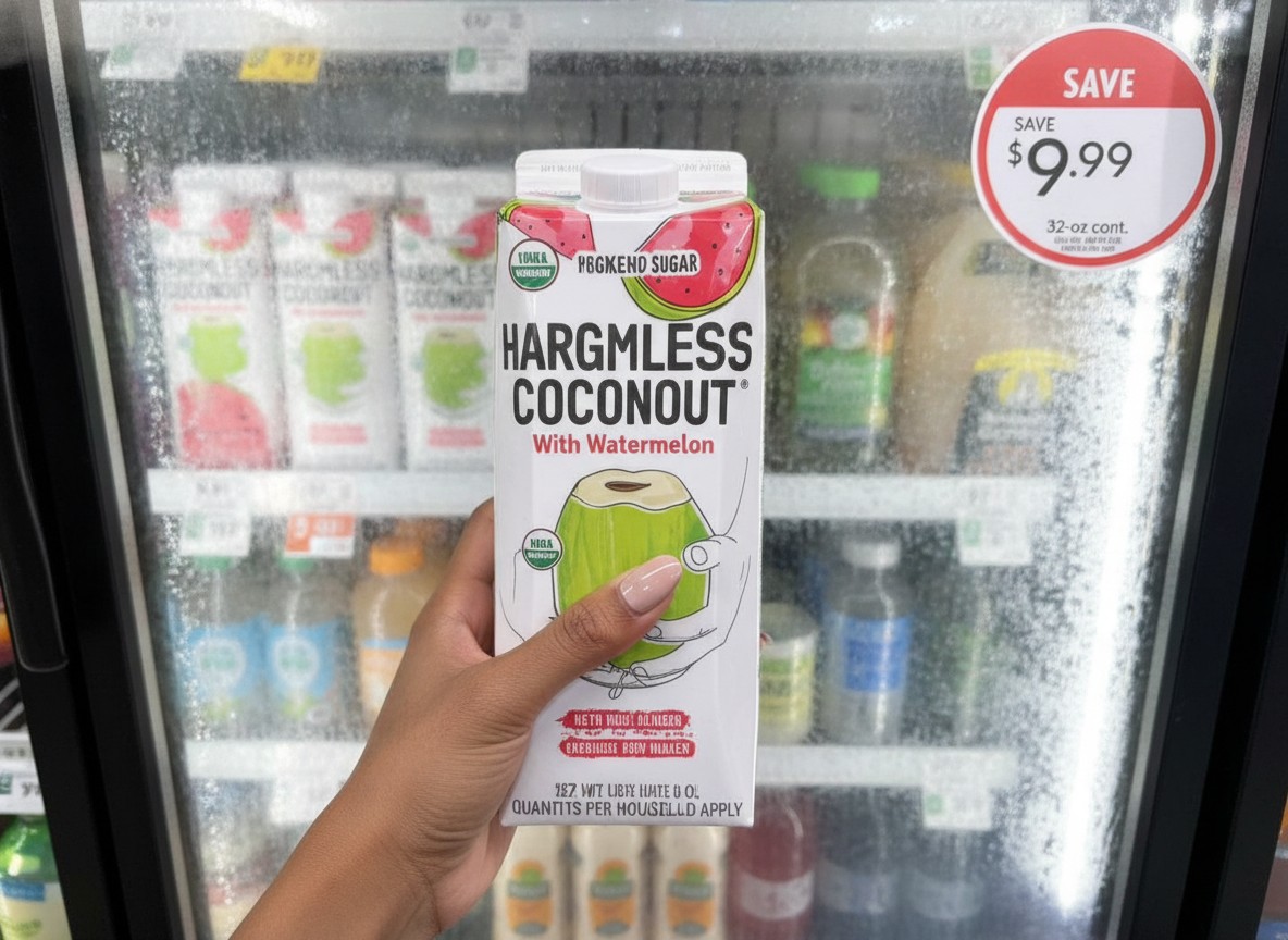 HARMLESS HARVEST ORGANIC COCONUT WATER With Watermelon