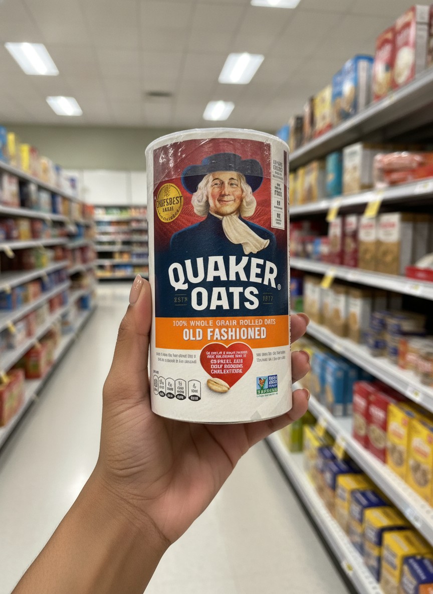 QUAKER OATS 100% WHOLE GRAIN ROLLED OATS OLD FASHIONED