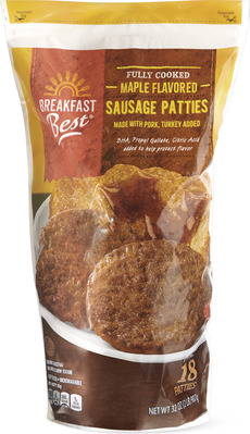 Breakfast Best Original or Maple Pre-Cooked Sausage Patties