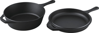 Crofton Cast-Iron 2-in-1 Deep Skillet
