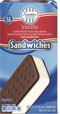 Sundae Shoppe Vanilla Ice Cream Sandwiches