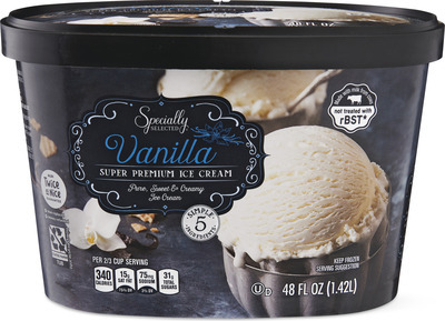 Specially Selected Vanilla or Chocolate Super Premium Ice Cream