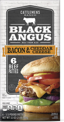 Cattlemen's Ranch Unseasoned or Bacon Cheddar Black Angus Patties
