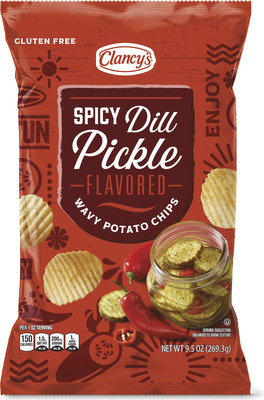 Clancy's Loaded Bacon or Spicy Dill Potato Chips