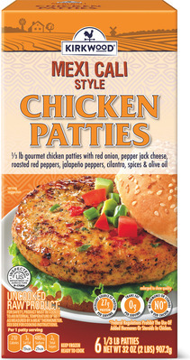 Kirkwood Mediterranean or Mexi Cali Chicken Patties