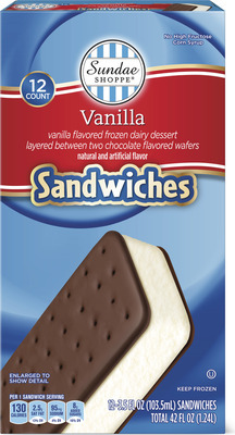 Sundae Shoppe Vanilla Ice Cream Sandwiches