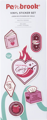 Pembrook 4-Pack Magnetic Bookmarks or 6-Pack Vinyl Stickers