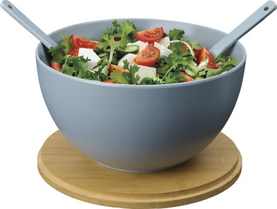 Crofton Wood & Glass Salad or Dessert Bowl