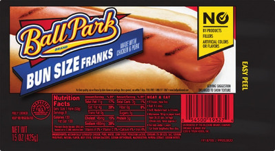 Ball Park Beef Hot Dogs, Angus Beef Hot Dogs or Meat Franks