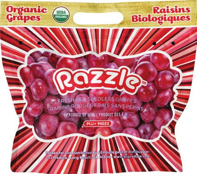 Organic Red or Green Seedless Grapes